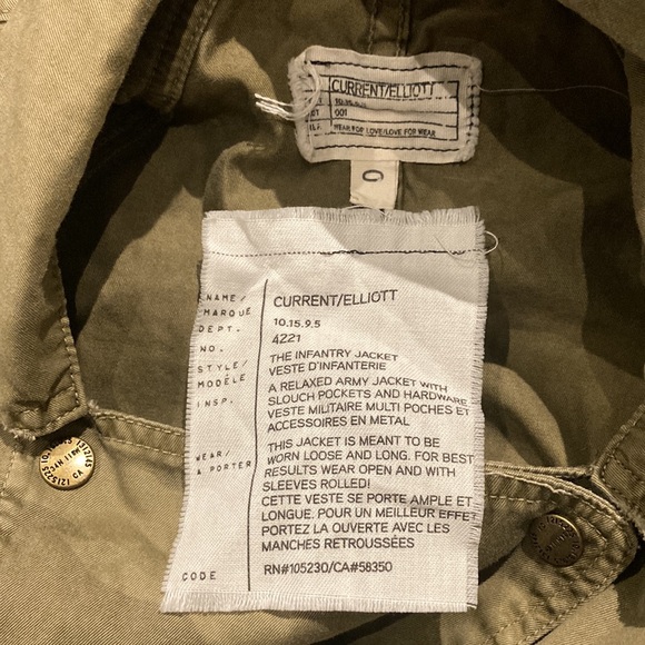 CURRENT/ELLIOTT army Camo jacket - Picture 5 of 10